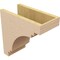 Ekena Millwork 7"W x 14"D x 14"H Classic Pescadero Rough Cedar Woodgrain TimberThane Corbel, Primed Tan CORUR07X14X14PECRCPR - alternate 3